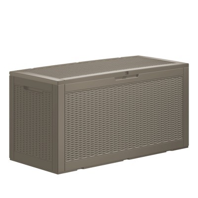 Decksplore Deck Box, Outdoor Storage Box, Patio Gardening Tools, Water and UV Resistant for Patio, Garden, Lawn,