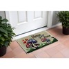 HomeRoots 18" X 30" Beige and Black Coir Mushrooms Home Sweet Home Outdoor Door Mat - 2 of 4
