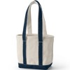 Lands' End Open Top Long Handle Canvas Tote Bag - 3 of 4