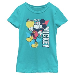 Girls Mickey & Friends Since 1918 Retro T Shirt - 1 of 4