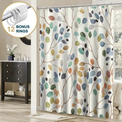 LunaLulinlk Shower Curtain with Hooks – Heavy-Duty Mold/Mildew-Resistant