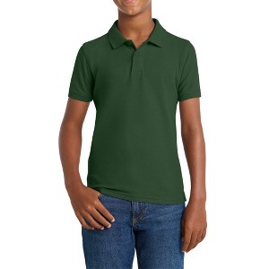 Mafoose Youth Comfortable Core Classic Pique Polo Shirt for Everyday Wear - 1 of 4