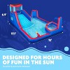Sunny & Fun Four Corner Inflatable Water Slide Park with Climbing Wall, Slide & Deep Pool - Red/Blue - 2 of 4
