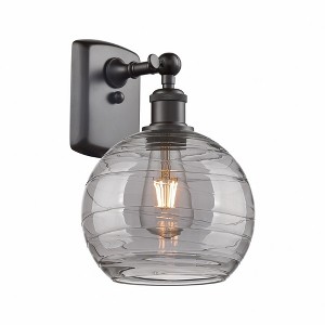 Athens Deco Swirl - 1 Light Wall Sconce In Industrial Style-13 Inches Tall and 8 Inches Wide - 1 of 1