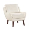 NicBex Accent Chair  Chenille Upholstery Lounge Chair Solid Wood Legs Reading Chair Comfy Chair for Living Room, Beige - 3 of 4
