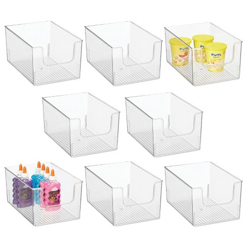Large 9 x 6 x 6.5 Bathroom Organizer Bin with Handles Clear - Brightroom™