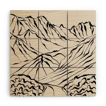 Alisa Galitsyna Mountains Know The Secret Wood Wall Mural- 5' x 5' - Society6