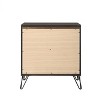 24" Tablita Nightstand Dark Merlot - Acme Furniture: Modern Design, Wood Frame, Space Saver - 4 of 4