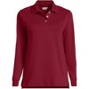 Lands' End School Uniform Women's Long Sleeve Interlock Polo Shirt - 3 of 3