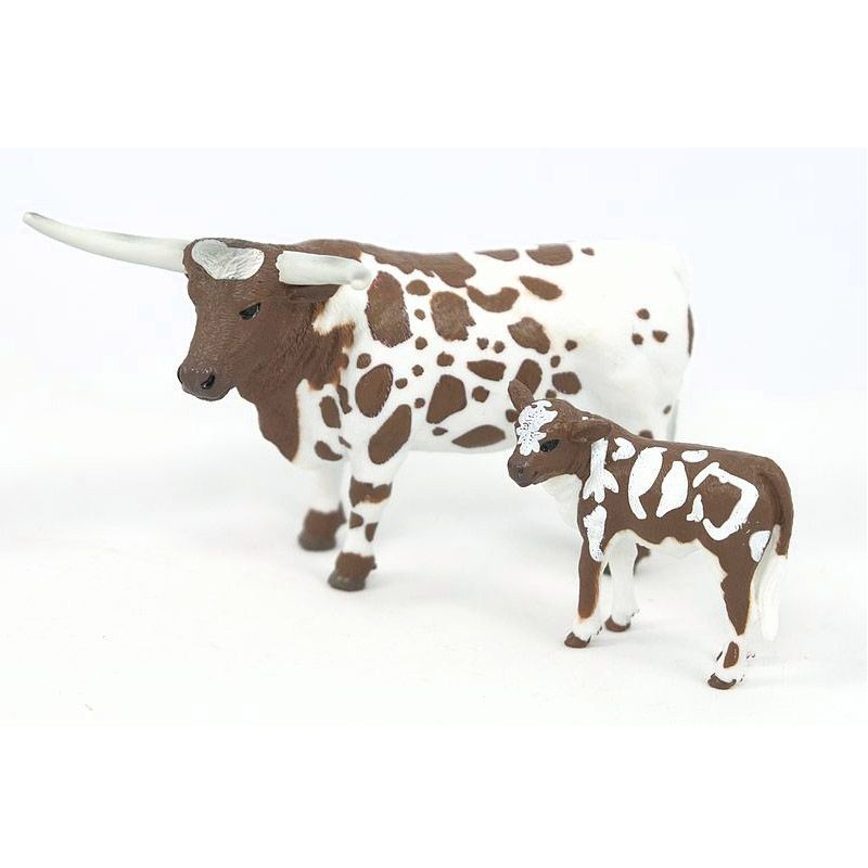 Big Country Toys 1/20 Longhorn Cow & Calf 405, 1 of 3