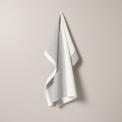 2ct Ticking Stripe Kitchen Towel Set Dark Gray/cream - Hearth & Hand™ With  Magnolia : Target