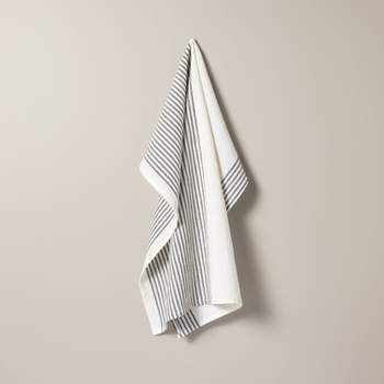 Dual Sided Terry Kitchen Towel Light Gray/Cream - Figmint™