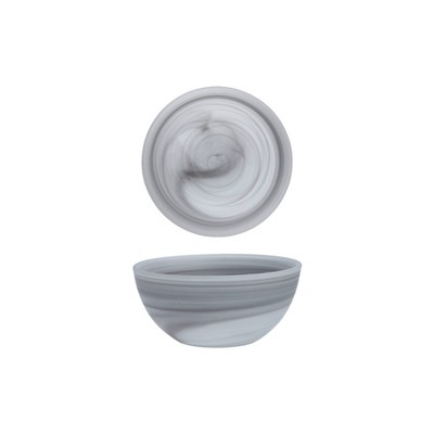 La Jolla Gray Swirl Glass 16-Piece Dinnerware Set