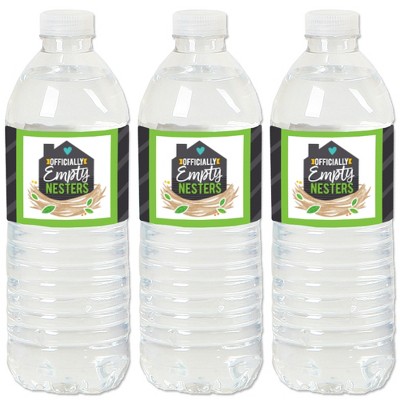 Big Dot of Happiness Empty Nesters - Empty Nest Party Water Bottle Sticker Labels - Set of 20