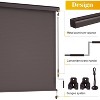 Heynemo Outdoor Roller Shades for Patio with Aluminum Valance, 420GSM New Material Patio Shade with 95% UV Blockout, Outdoor Blinds - 4 of 4