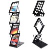 Yescom 4 Pocket Foldable Magazine Brochure Rack Book Literature Holder Display Stand - 2 of 4