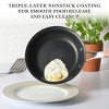Martha Stewart Lockton Premium Nonstick 10 Piece Enamel Heavy Gauge Aluminum Pots and Pans Cookware Set - Linen White - 2 of 4