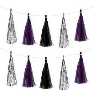Unique Bargains Party Decoration Reusable Tassel Garland Banner DIY Kits 15 Pcs - 1 of 4