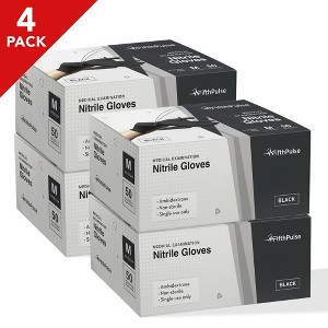 FifthPulse Bulk Black Nitrile Exam Gloves, Perfect for Cleaning, Cooking & Medical Uses - 1 of 4