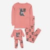 Leveret Girls Cotton Pajamas with Matching Doll Outfit – 2 Pack – Koala & Ballerina - 4 of 4