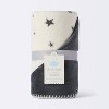 Plush Baby Blanket Gray Stars - Gray - Cloud Island™ - 4 of 4