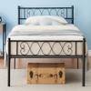 Metal Platform Bed with Headboard and Under-Bed Storage Space, Strong Bearing Capacity, Steel Slats Support Modern Bed Frame - 2 of 4