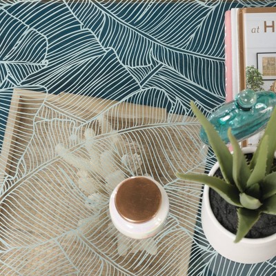 Satin Gold Square Coastal Glass Coffee Table with Abstract Shelves