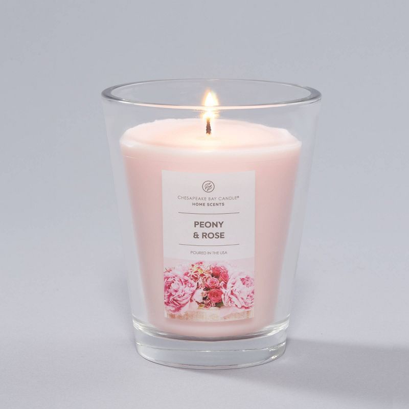 11.5oz Jar Candle Peony &#38; Rose - Home Scents by Chesapeake Bay Candle, 3 of 8