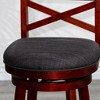 24" Counter Height Swivel Stool Modern Dining Chairs Bar Chairs X-Backrest Chair Armless Stool - 4 of 4