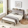 DOMETOUR Bed Frame with Charging Station Full Size - 3 of 4