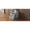 Okak Wooden 5-Drawer Tall Dresser for Bedroom Retro Country Style, Chest of Drawers Closet Storage Cabinet Organizer for Living Room, Hallway - 4 of 4