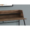 Monarch Specialties Computer Desk Home Office Laptop Storage Shelves 48InchL Work Metal Laminate Brown Black Contemporary Modern - 3 of 4