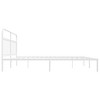 vidaXL Classic Metal Bed Frame with Supportive Headboard - Powder-Coated Steel Construction - 4 of 4