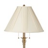 360 Lighting Dyna 58" Antique Brass French Pleated Shade Floor Lamp - 2 of 4