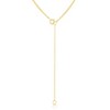 Bella Silver Sterling Silver Double Strand with Center Open Circle Choker - Gold Plated - Yellow - 12+3 Inch - 2 of 4