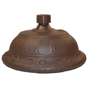 Good Ideas Outdoor Umbrella Stand Patio Base for 1” and 1.5” Poles, Cappuccino - 1 of 4