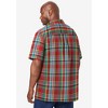 KingSize Men's Big & Tall Short-Sleeve Plaid Sport Shirt - 3 of 4