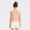 Girls' Square Neck Ribbed Tank Top - art class™ - 2 of 3