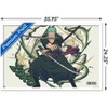Trends International One Piece: Fishman Island - Roronoa Zoro Three Swords Framed Wall Poster Prints - 3 of 4