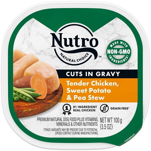 Nutro Grain Free Cuts In Gravy Wet Dog Food Tender Chicken and Vegetable Dog Food 3.5oz