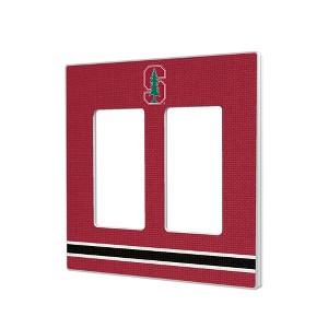 NCAA ACC Universities Stripe Hidden-Screw Light Switch Plate for Double Rocker - 1 of 4
