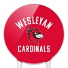 Wesleyan University Cardinals Logo Acrylic Cake Topper Party Decoration for Wedding Anniversary Birthday Graduation - 3 of 4