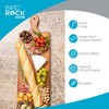 BIRDROCK HOME Acacia Wooden Serving Board with Handle - 31.5" Charcuterie Tray for Cheese, Meat, Fruit & Bread - Espresso Natural Wood. - 2 of 4