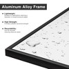 2 Pieces 47 In.H X 22 In.W Black Aluminum Alloy Fine Edge Right Angle Hanging Mirror Frame Wall Mirror - 4 of 4