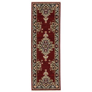 Oriental Weavers Lilihan 092R6 Red/ Black Indoor Area Rug - 2' x 6' - 1 of 4