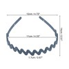 Unique Bargains Women's Classic Elegant Frosted Wavy Hairband 5.51"x4.72" 1 Pc - 3 of 4