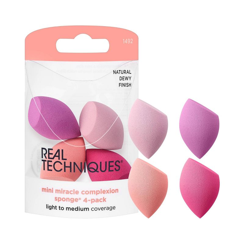 Real Techniques Mini Miracle Complexion Sponges - 4pk, 1 of 11