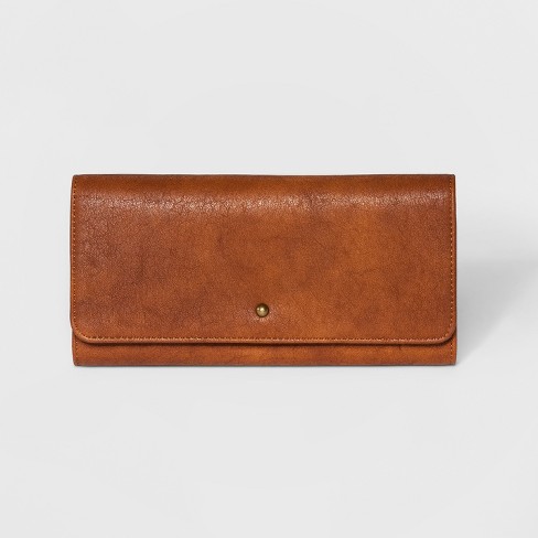 Small Zip Wallet, Cognac