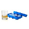 True Sphere Ice Tray, Dishwasher-Safe Silicone Ice Mold, Makes 6 Ice Spheres, Blue - 4 of 4