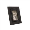 Black 4 x 6 inch Wood Bead Decorative Wood Picture Frame - Foreside Home & Garden - 2 of 4
